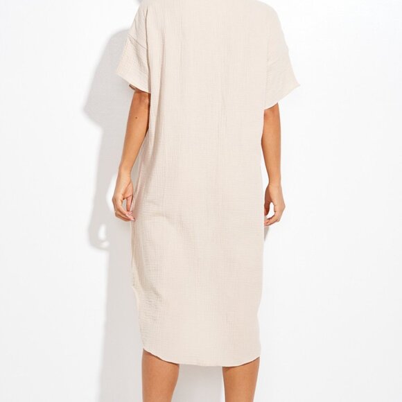 Phil Love Cardigan V neck dress - Button Down/Cream - Picture 6 of 6